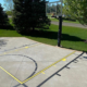 Painted Basketball Court In Driveway