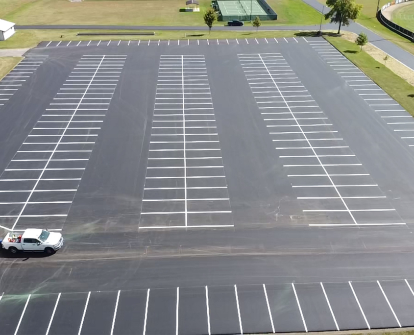 Brand New Large Parking Lot With View Of Ssi Truck And Trailer